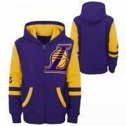 Children's zip-up hoodie Los Angeles Lakers Fleece