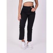 Straight flared jeans with slit for women Project X Paris