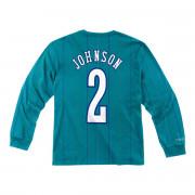 Long sleeve jersey Charlotte Hornets Larry Johnson