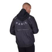 Two-material hooded jacket with round quilting Project X Paris