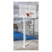Set of 2 vandal proof tube minibasket baskets - includes hoop, nets and boards Softee Equipment