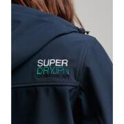 Women's softshell hooded waterproof jacket Superdry Code Trekker