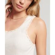 Tank top with lace trim for women Superdry