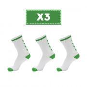 Set of 3 pairs of light-coloured socks Hummel Elite Indoor Low