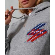 Women's patterned hoodie Superdry Sportstyle