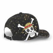 Tag trucker cap with net Capslab One Piece Big Skull